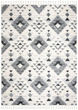 SAFAVIEH Area Rug 8x10 - Moroccan Tassel Shag Collection - Large - Ivory & Brown, Boho Design, Non-Shedding & Easy Cleaning, Plush Pile, Ideal for Living Room, Bedroom, Dining Space (MTS688A)