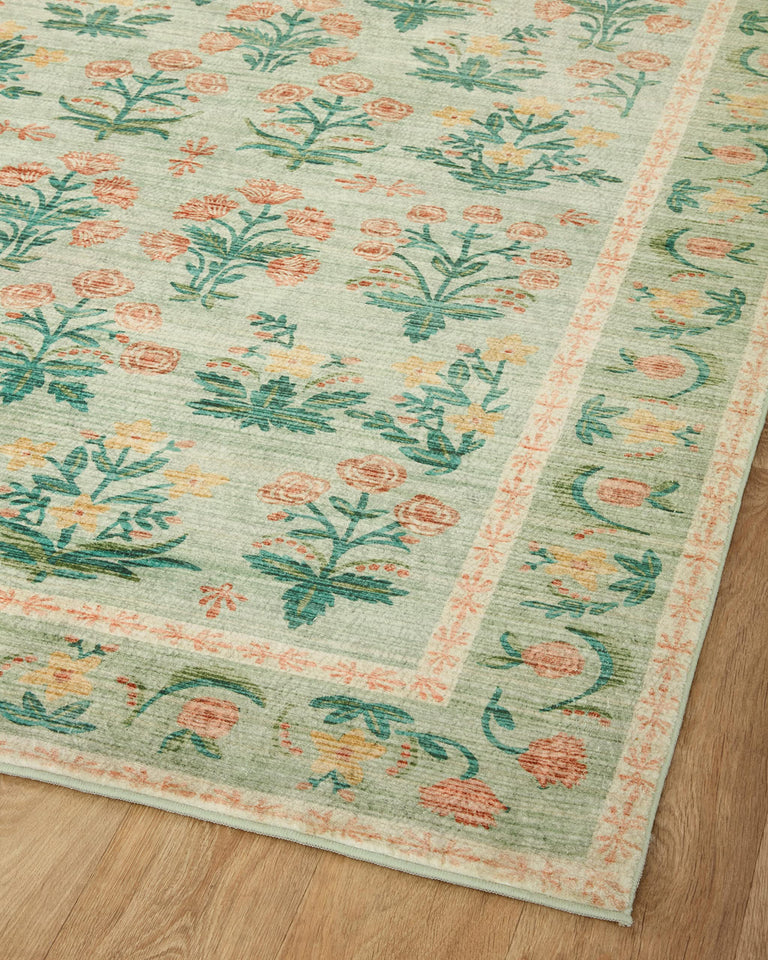 Loloi Rifle Paper Co. Eden Collection EDE-02 Mughal Garden Cream 7'-6" x 9'-6" Area Rug