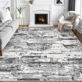 Area Rugs for Living Room: 12x15 Abstract Washable Rug Modern Neutral Large Soft Stain Resistant Non-Slip Backing Machine Table for Bedroom Dining Room Indoor Home Office Carpet - Gold Brown