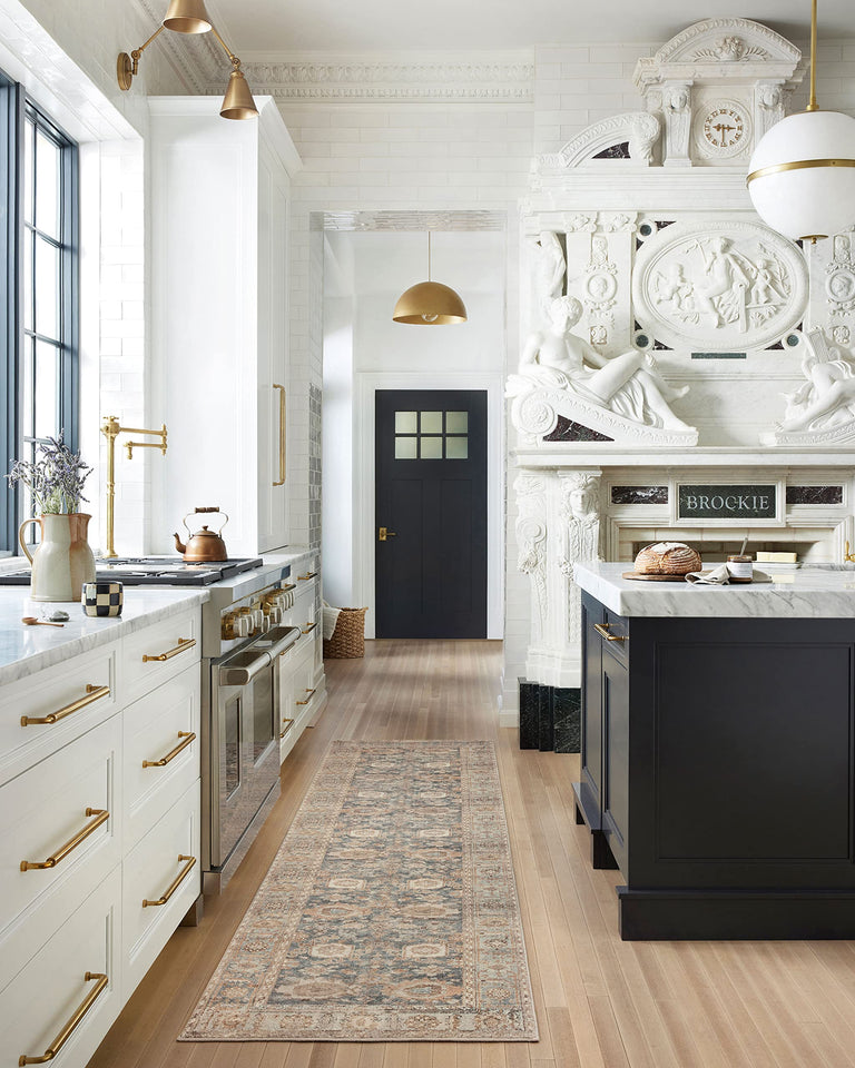 Loloi Margot Collection MAT-01 Antique/Sage 8'-6" x 11'-6" Area Rug, No-Shed Easy Clean Large Patterned Area Rug for Living Room, Bedroom, Dining Area