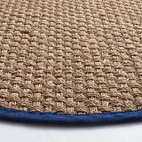 SAFAVIEH Area Rug 8x10 - Natural Fiber Collection - Large - Natural & Beige, Seagrass, Basketweave Pattern (NF114A)