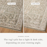 Loloi Magnolia Home by Joanna Gaines Pace Collection PAC-01 Natural/Stone 9'-6" x 12'-3" Area Rug