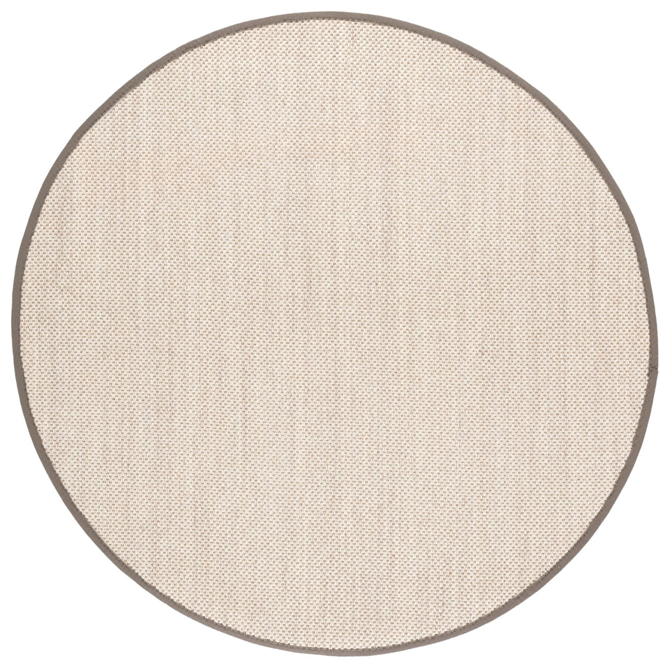 SAFAVIEH Area Rug 8x10 - Natural Fiber Collection - Large - Marble & Beige, Sisal, Woven Design with Border (NF143C)