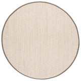 SAFAVIEH Area Rug 8x10 - Natural Fiber Collection - Large - Marble & Beige, Sisal, Woven Design with Border (NF143C)