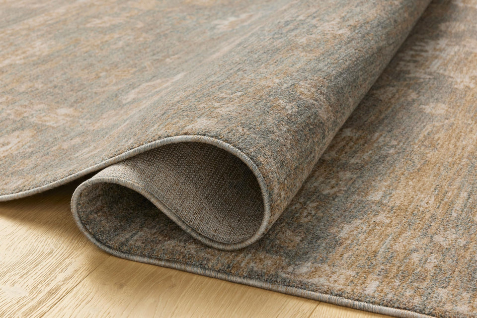 Loloi Chris Loves Julia Louisa Collection LOI-03 Taupe/Ivory 7'-10" x 10', .38" Pile Height, Area Rug