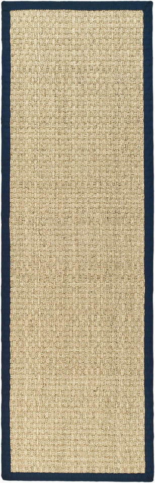 SAFAVIEH Area Rug 8x10 - Natural Fiber Collection - Large - Natural & Beige, Seagrass, Basketweave Pattern (NF114A)