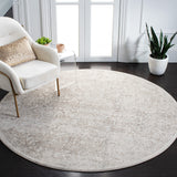 SAFAVIEH Evoke Collection Area Rug - 9' x 12', Ivory & Taupe, Oriental Distressed Design, Non-Shedding & Easy Care, Ideal for High Traffic Areas in Living Room, Bedroom (EVK256E)