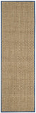 SAFAVIEH Area Rug 8x10 - Natural Fiber Collection - Large - Natural & Beige, Seagrass, Basketweave Pattern (NF114A)