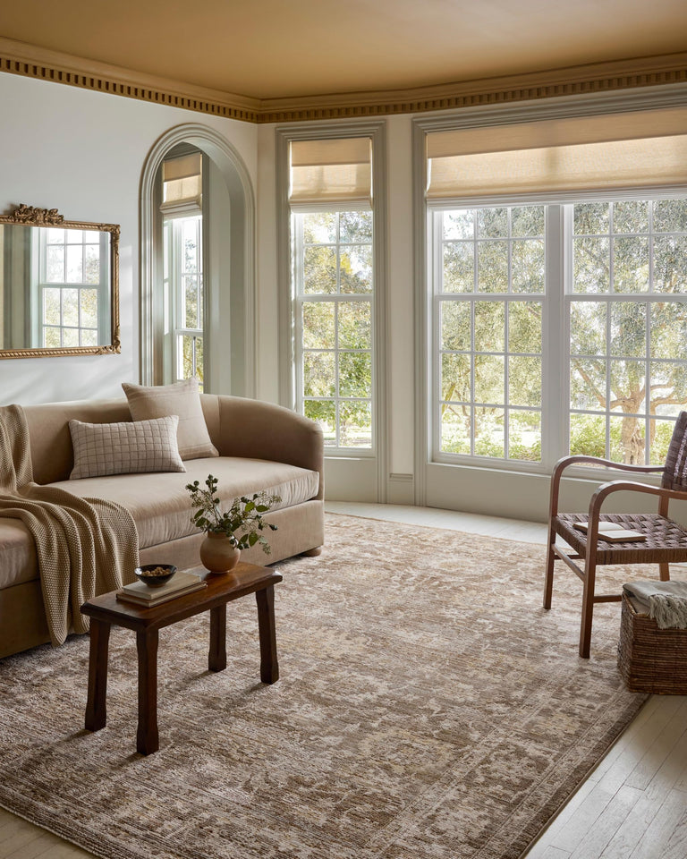 Loloi Magnolia Home by Joanna Gaines Pace Collection PAC-01 Natural/Stone 9'-6" x 12'-3" Area Rug