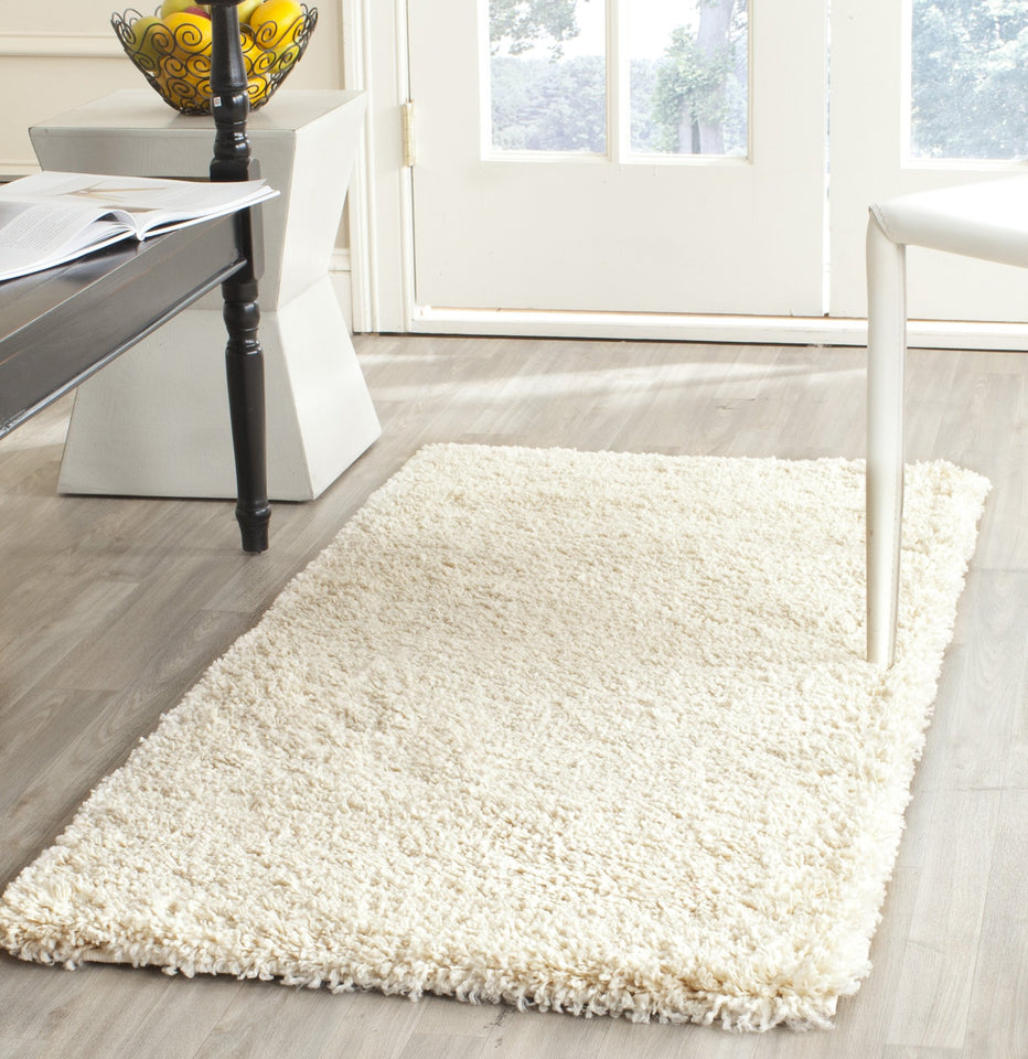 SAFAVIEH Area Rug 8x10 - California Shag Collection - Large - Beige, Non-Shedding & Easy Cleaning, Ultra Plush Thick Pile, Ideal for Living Room, Bedroom, Dining Space (SG151-1313)