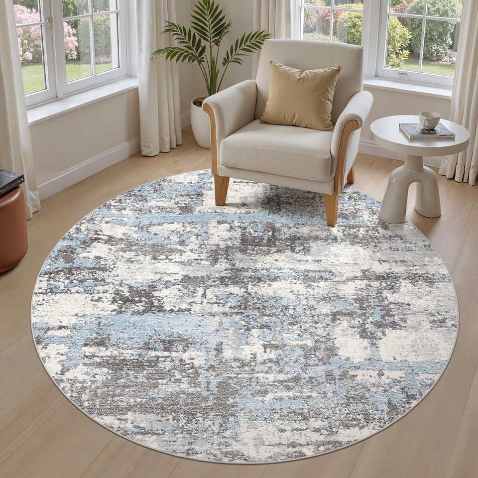 Area Rugs for Living Room: 12x15 Abstract Washable Rug Modern Neutral Large Soft Stain Resistant Non-Slip Backing Machine Table for Bedroom Dining Room Indoor Home Office Carpet - Gold Brown