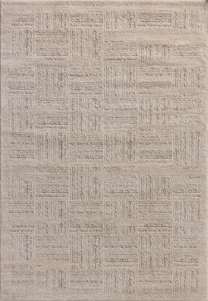 Loloi Amber Lewis Monty Collection MOT-01 Ivory/Taupe 9'-2" x 13', .50" Pile Height, Area Rug