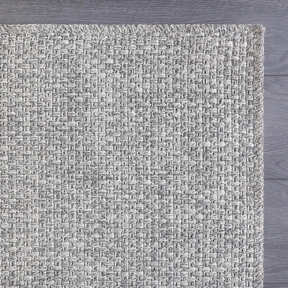 CAMILSON Easy Jute Rug 10x14, Indoor Outdoor Natural Color Fiber Area Rugs for Living Room Patio and Kitchen Rug Herringbone Woven Design Easy-Cleaning Washable Outside Carpet Alfombras 10 x 14