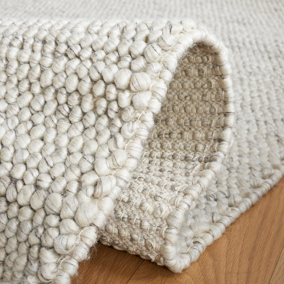 SAFAVIEH Area Rug 8x10 - Natura Collection - Large - Beige & Ivory, Handmade Wool Blend, Textured Design, Ideal for Living Room, Bedroom, Dining Space (NAT425B)