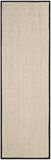 SAFAVIEH Area Rug 8x10 - Natural Fiber Collection - Large - Marble & Beige, Sisal, Woven Design with Border (NF143C)