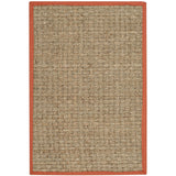 SAFAVIEH Area Rug 8x10 - Natural Fiber Collection - Large - Natural & Beige, Seagrass, Basketweave Pattern (NF114A)