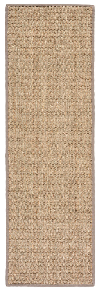SAFAVIEH Area Rug 8x10 - Natural Fiber Collection - Large - Natural & Beige, Seagrass, Basketweave Pattern (NF114A)
