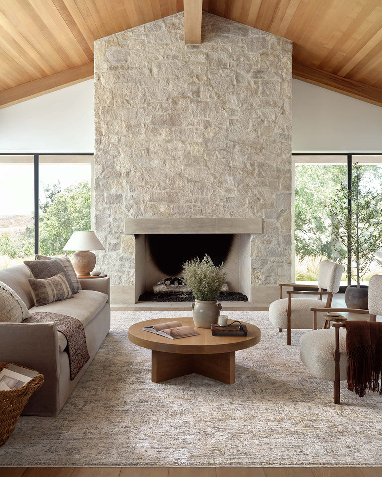 Loloi Amber Lewis Alie Collection ALE-03 Taupe/Dove 7'-10'' x 10', .13'' Pile Height, Area Rug