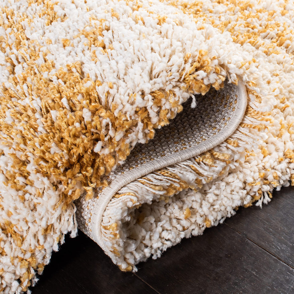 SAFAVIEH Area Rug 8x10 - Hudson Shag Collection - Large - Ivory & Beige, Non-Shedding & Easy Cleaning, Ultra Plush Thick Pile, Ideal for Living Room, Bedroom, Dining Space (SGH206B)