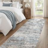 Area Rugs for Living Room: 12x15 Abstract Washable Rug Modern Neutral Large Soft Stain Resistant Non-Slip Backing Machine Table for Bedroom Dining Room Indoor Home Office Carpet - Gold Brown