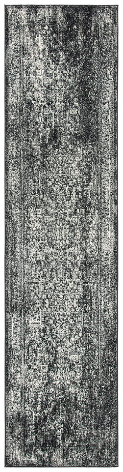 SAFAVIEH Evoke Collection Area Rug - 9' x 12', Ivory & Taupe, Oriental Distressed Design, Non-Shedding & Easy Care, Ideal for High Traffic Areas in Living Room, Bedroom (EVK256E)