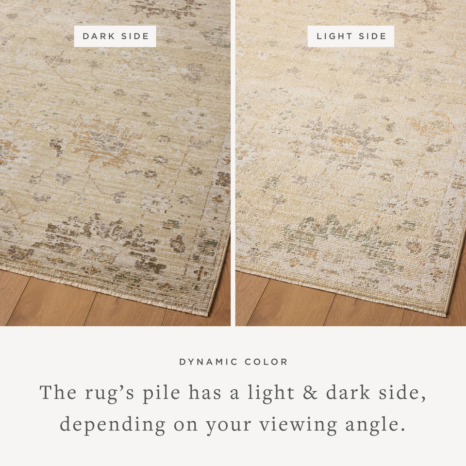 Loloi Magnolia Home by Joanna Gaines Pace Collection PAC-01 Natural/Stone 9'-6" x 12'-3" Area Rug