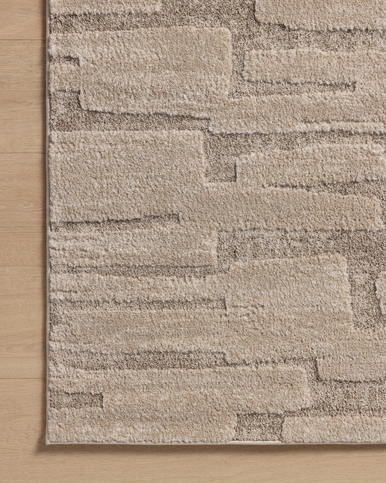 Loloi Amber Lewis Monty Collection MOT-01 Ivory/Taupe 9'-2" x 13', .50" Pile Height, Area Rug