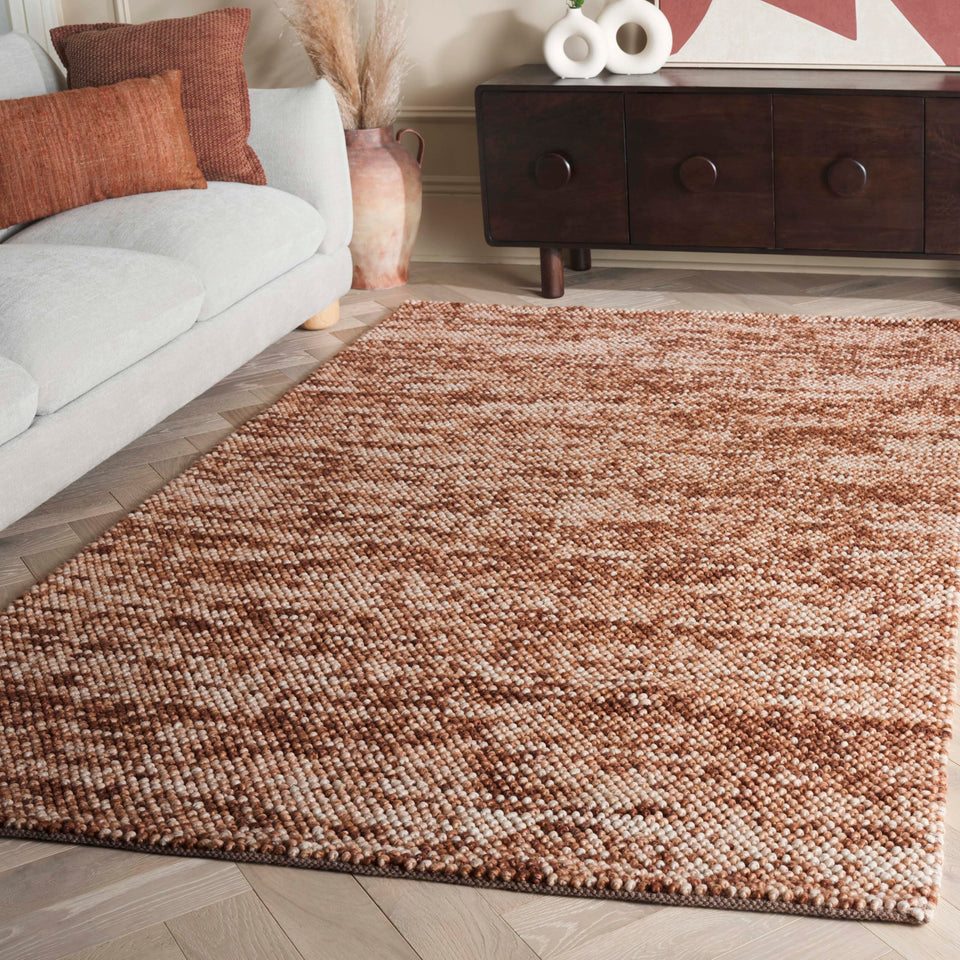 SAFAVIEH Area Rug 8x10 - Natura Collection - Large - Beige & Ivory, Handmade Wool Blend, Textured Design, Ideal for Living Room, Bedroom, Dining Space (NAT425B)