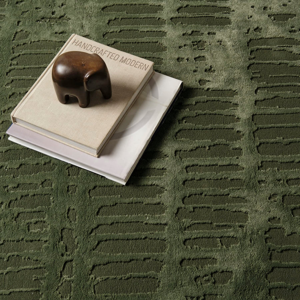 Revival Rugs Shell 5'3"x7'10" Washable Area Rug for Living Room Bedroom - 100% Recycled Oeko-TEX Certified, Medium Pile, Beige, Cream