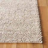 SAFAVIEH Area Rug 8x10 - Natura Collection - Large - Beige & Ivory, Handmade Wool Blend, Textured Design, Ideal for Living Room, Bedroom, Dining Space (NAT425B)