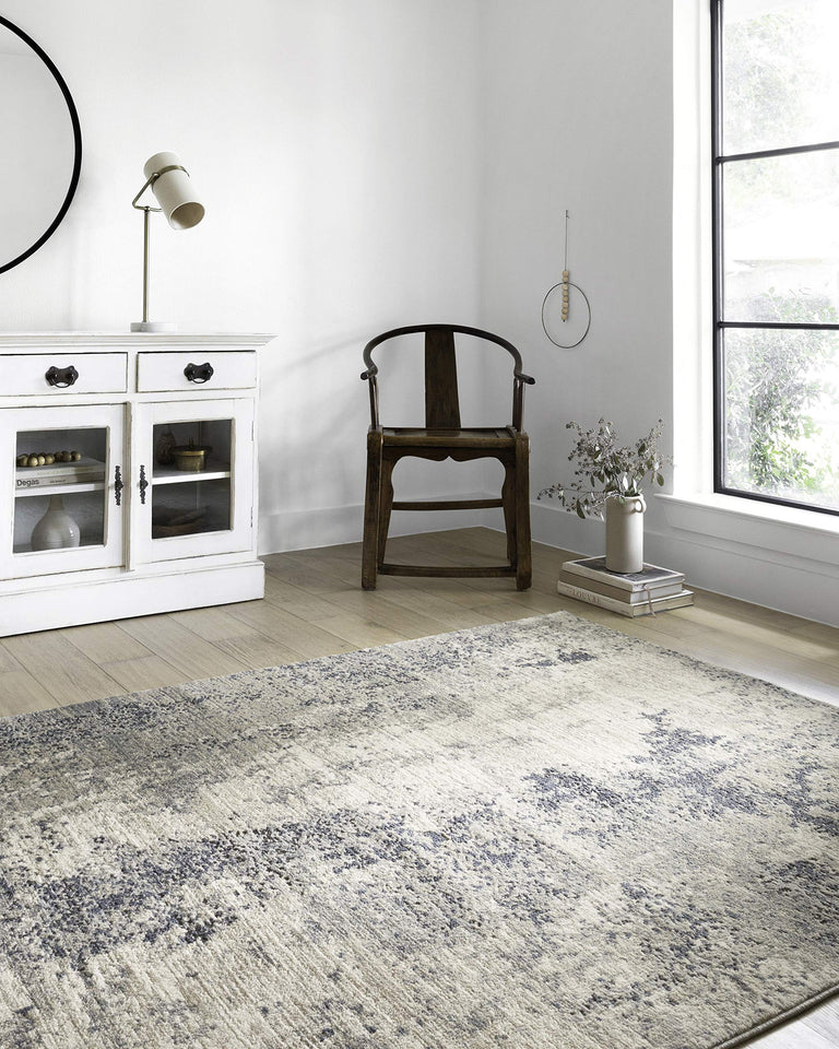 Loloi Teagan Collection TEA-03 Ivory/Sand 9'-9" x 13'-6" Area Rug, Large, Soft Neutral Rug, High-Traffic for Living Room, Bedroom, Home Office, Dining Area