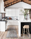 Loloi Layla Collection LAY-03 Olive/Charcoal 9'-0" x 12'-0" .13" Thick Area Rug, Soft, Durable, Vintage Inspired, Distressed, Low Pile, Non-Shedding, Easy Clean, Printed, Living Room Rug