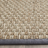 SAFAVIEH Area Rug 8x10 - Natural Fiber Collection - Large - Natural & Beige, Seagrass, Basketweave Pattern (NF114A)