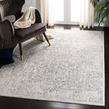 SAFAVIEH Evoke Collection Area Rug - 9' x 12', Ivory & Taupe, Oriental Distressed Design, Non-Shedding & Easy Care, Ideal for High Traffic Areas in Living Room, Bedroom (EVK256E)