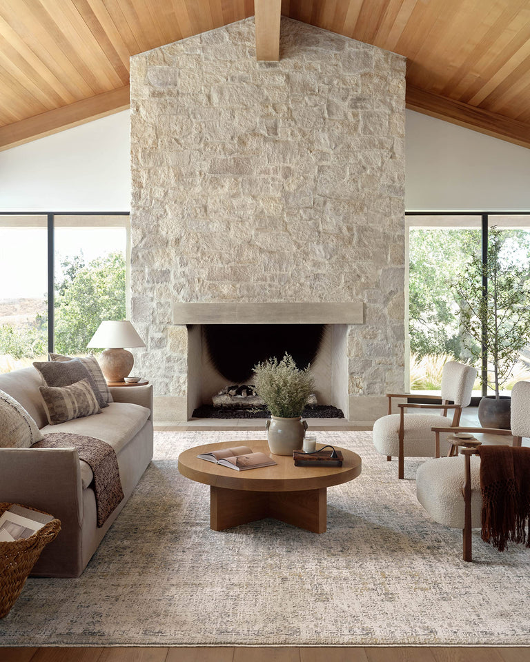 Loloi Amber Lewis Alie Collection ALE-03 Taupe/Dove 7'-10'' x 10', .13'' Pile Height, Area Rug