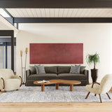 Rugs USA 8'6" x 11'6" Melrose Checked Wool Indoor Area Rug, Contemporary Farmhouse Cream for Living Room, Bedroom, Office, Entryway, Hallway