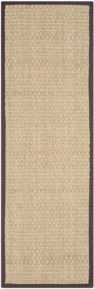 SAFAVIEH Area Rug 8x10 - Natural Fiber Collection - Large - Natural & Beige, Seagrass, Basketweave Pattern (NF114A)