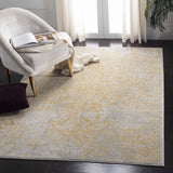 SAFAVIEH Evoke Collection Area Rug - 9' x 12', Ivory & Taupe, Oriental Distressed Design, Non-Shedding & Easy Care, Ideal for High Traffic Areas in Living Room, Bedroom (EVK256E)