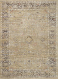 Loloi Magnolia Home by Joanna Gaines Millie Collection MIE-02 Sky/Gold 7'-10" x 10', .25" Pile Height, Area Rug