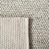 SAFAVIEH Area Rug 8x10 - Natura Collection - Large - Beige & Ivory, Handmade Wool Blend, Textured Design, Ideal for Living Room, Bedroom, Dining Space (NAT425B)