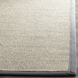 SAFAVIEH Area Rug 8x10 - Natural Fiber Collection - Large - Marble & Beige, Sisal, Woven Design with Border (NF143C)