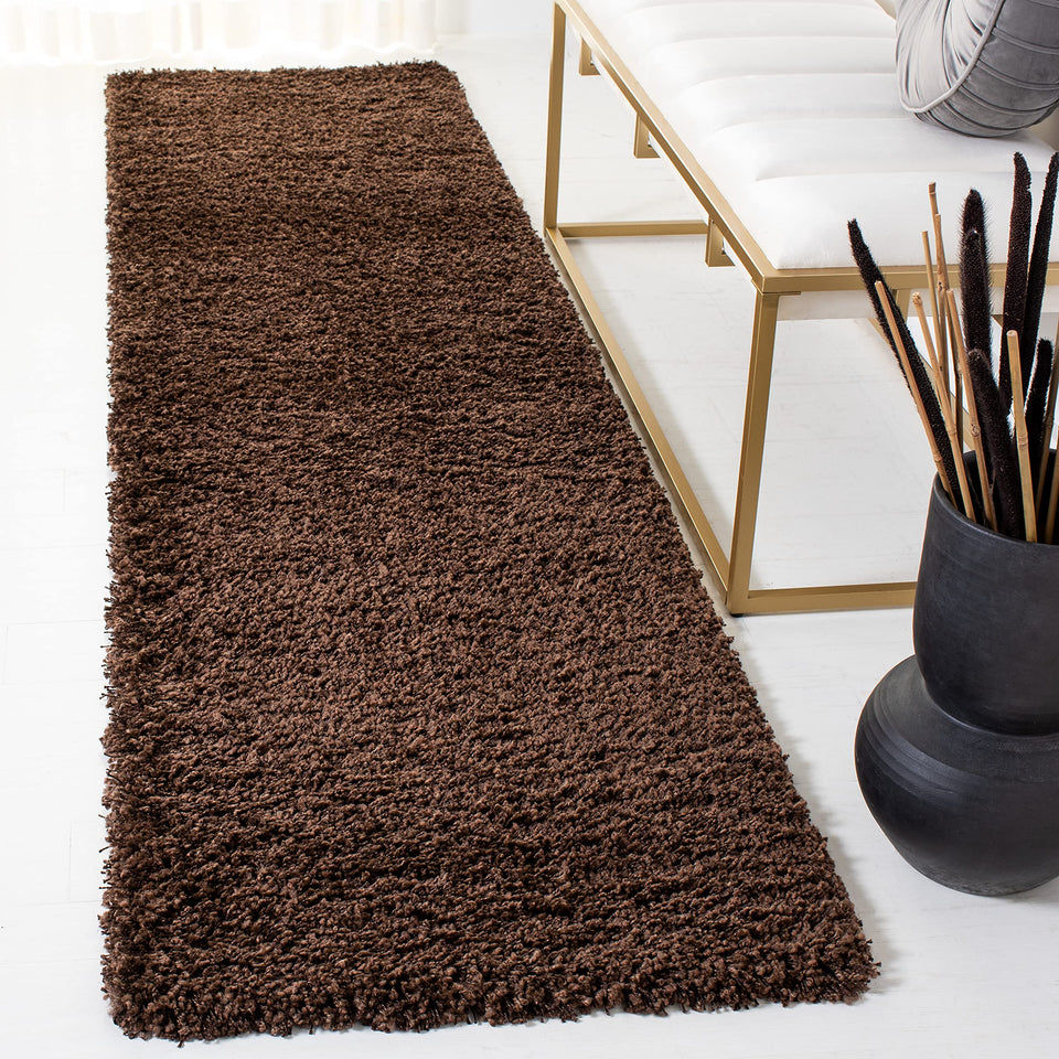 SAFAVIEH Area Rug 8x10 - California Shag Collection - Large - Beige, Non-Shedding & Easy Cleaning, Ultra Plush Thick Pile, Ideal for Living Room, Bedroom, Dining Space (SG151-1313)