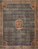 Loloi Layla Collection LAY-03 Olive/Charcoal 9'-0" x 12'-0" .13" Thick Area Rug, Soft, Durable, Vintage Inspired, Distressed, Low Pile, Non-Shedding, Easy Clean, Printed, Living Room Rug