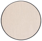 SAFAVIEH Area Rug 8x10 - Natural Fiber Collection - Large - Marble & Beige, Sisal, Woven Design with Border (NF143C)