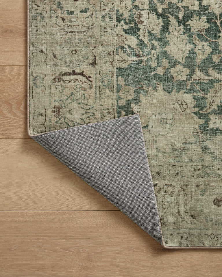 Loloi Magnolia Home by Joanna Gaines Sinclair Collection SIN-01 Pebble/Taupe 8'-6" x 11'-6", .25" Pile Height, Machine Washable, Area Rug