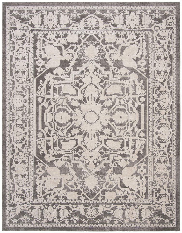 SAFAVIEH Area Rug 9x12 - Reflection Collection - Large - Cream & Ivory, Non-Shedding & Easy Cleaning, Ideal for Living Room, Bedroom, Dining Space (RFT665D)