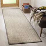 SAFAVIEH Area Rug 8x10 - Natural Fiber Collection - Large - Marble & Beige, Sisal, Woven Design with Border (NF143C)