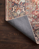 Loloi Layla Collection LAY-03 Olive/Charcoal 9'-0" x 12'-0" .13" Thick Area Rug, Soft, Durable, Vintage Inspired, Distressed, Low Pile, Non-Shedding, Easy Clean, Printed, Living Room Rug