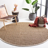 SAFAVIEH Area Rug 8x10 - Natural Fiber Collection - Large - Natural & Beige, Seagrass, Basketweave Pattern (NF114A)