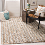 SAFAVIEH Area Rug 9x12 - Natural Fiber Collection - Large - Natural Brown, Handmade Jute, Farmhouse Style, Chunky Textured Thick Pile (NF447A)
